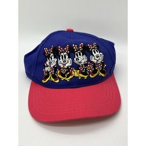 Disney World 4 Minnie Mouse Posing Poses Childs Baseball Hat 52-57 CM Youth Pink